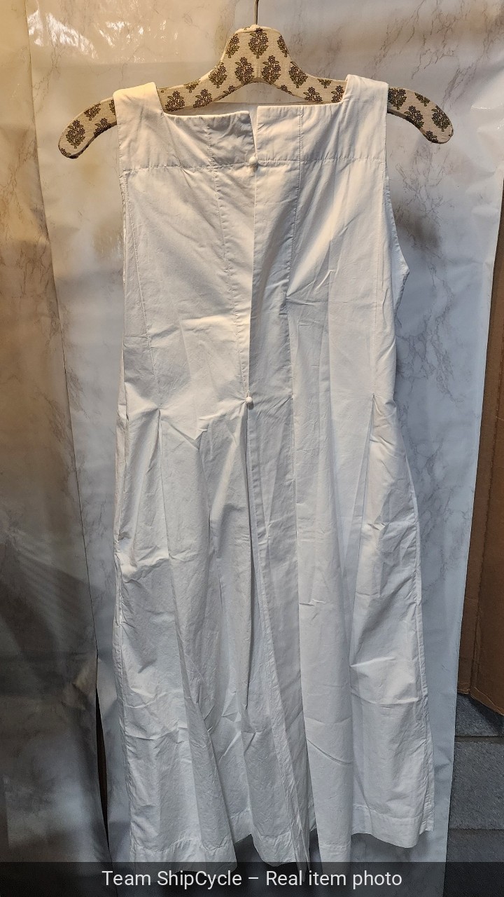 Daniela Gregis Sleeveless Dress Cotton White One Size G2U