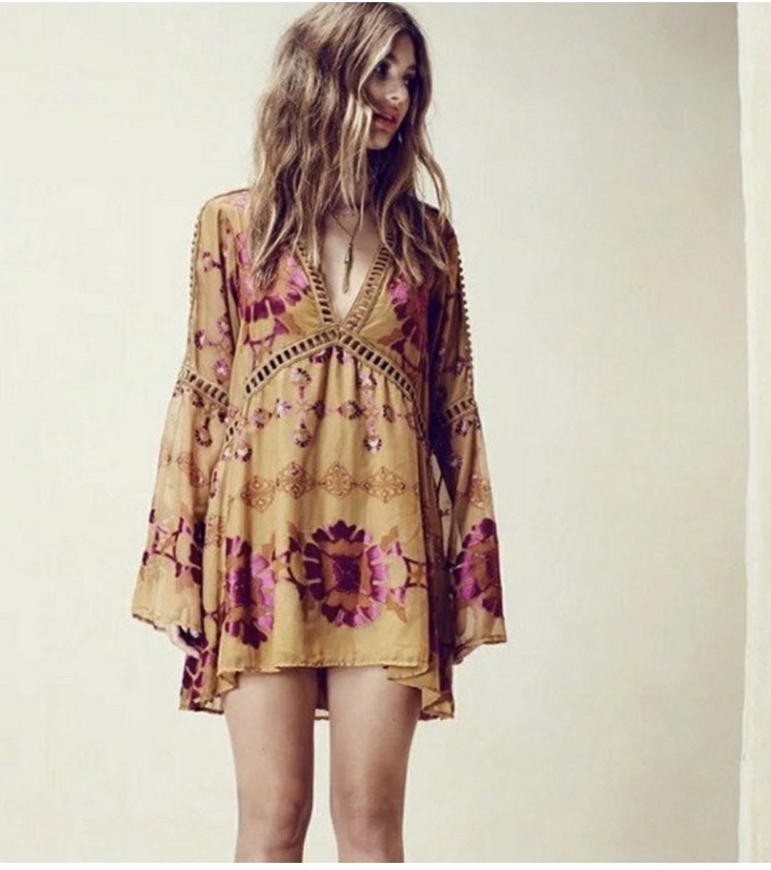 For Love and Lemons Barcelona A-Line Lace Mini Dress Red Sz S. Worn once.