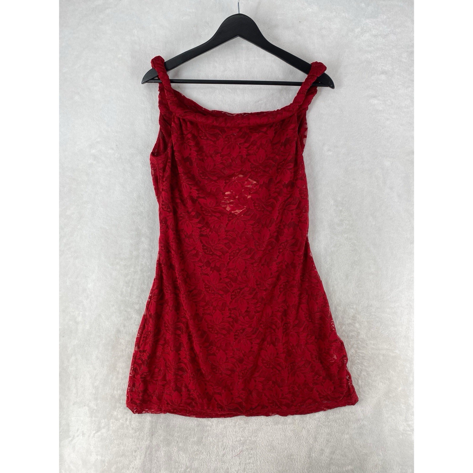 Peppermayo Dress Women’s 12 Arabella Lace Twist Shoulder Mini NEW $68