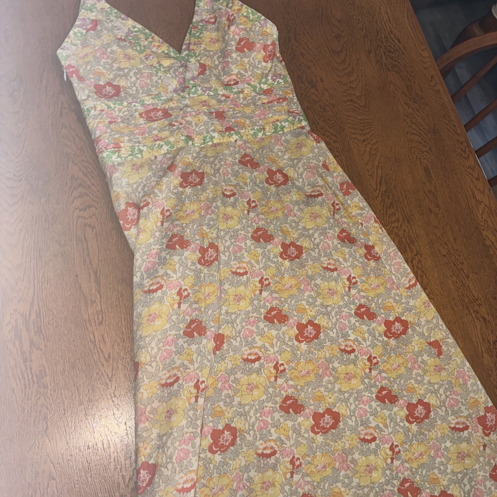 Liberty Cacharel Sundress Summer VTG Cotton Size Small Cottage Boho Travel Party
