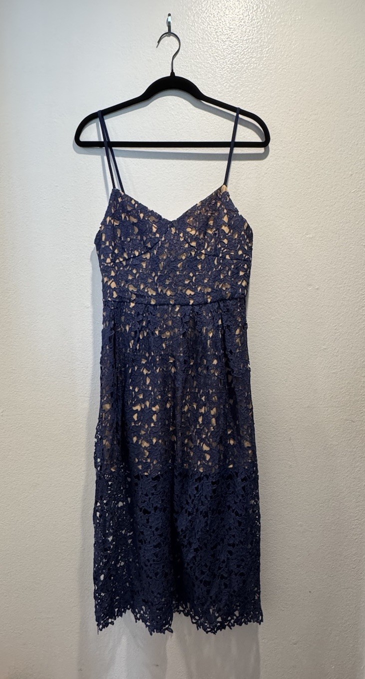 Toby Heart Ginger X Love Indie Bella Crochet MIDI Dress Kentucky Derby Large