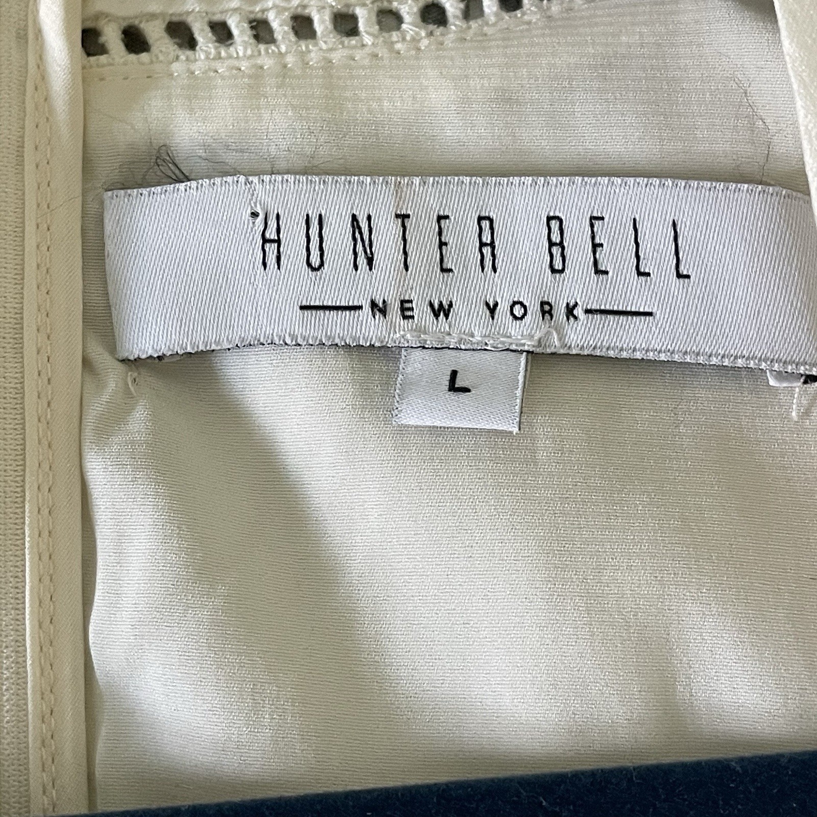 Hunter Bell Gaille Dress Jacquard Flowers Ivory Bridal Preppy Peasant Luxury L