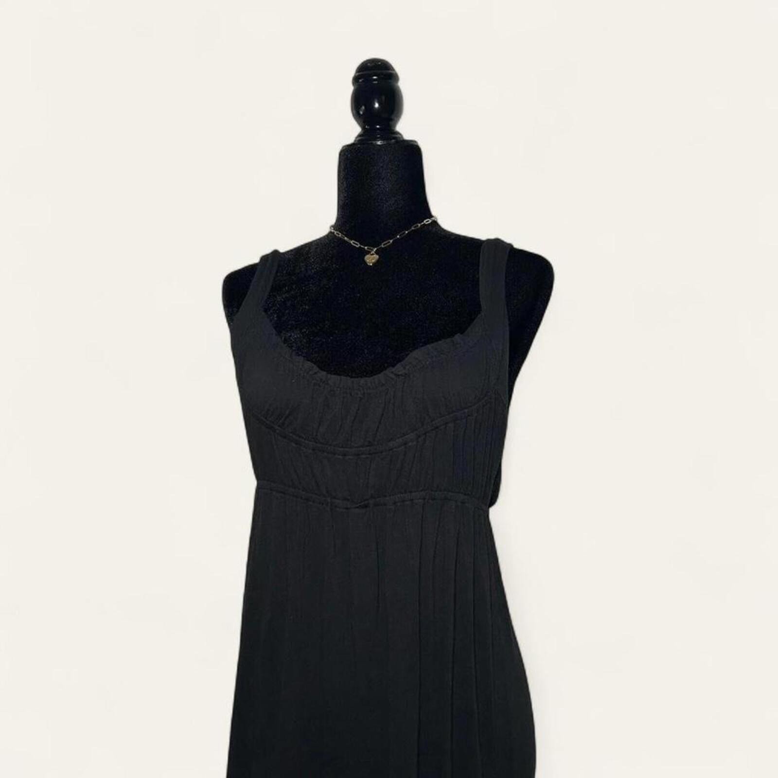 Guess Black Stretch Mini Dress Y2K Bodycon Indie Sleaze Size M