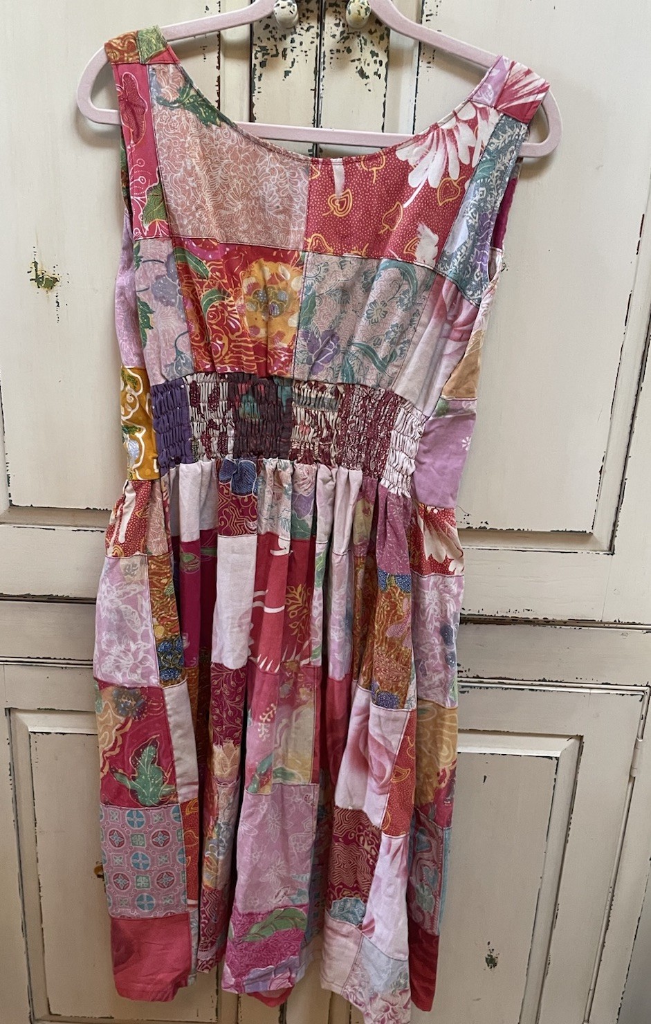 Jaded Gypsy Patchwork Dress Size S/M Hippie Work Cotton Festival Travel (B5)