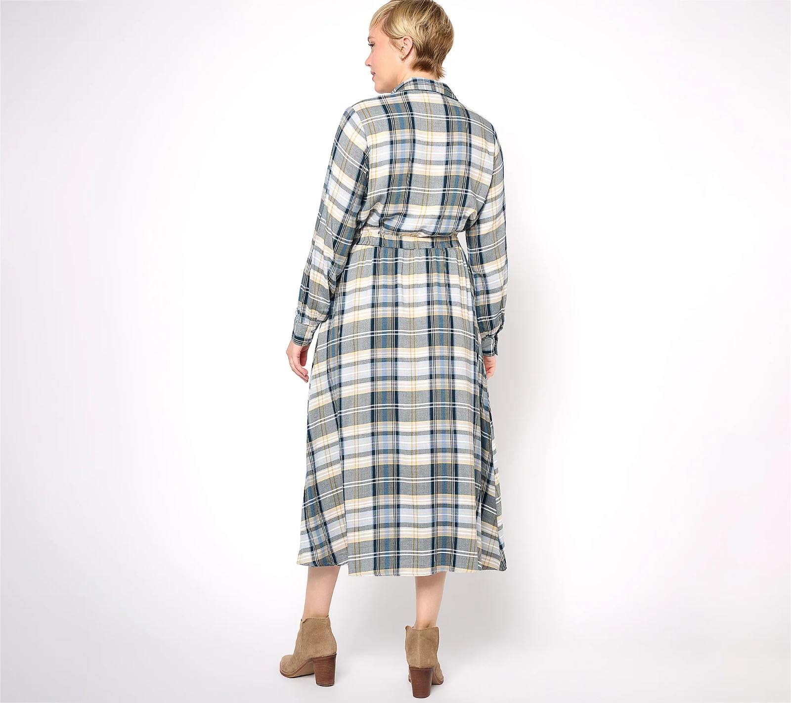 Encore by Idina Menzel Regular Button Front Shirt Dress,Wine Pink Medium A614075