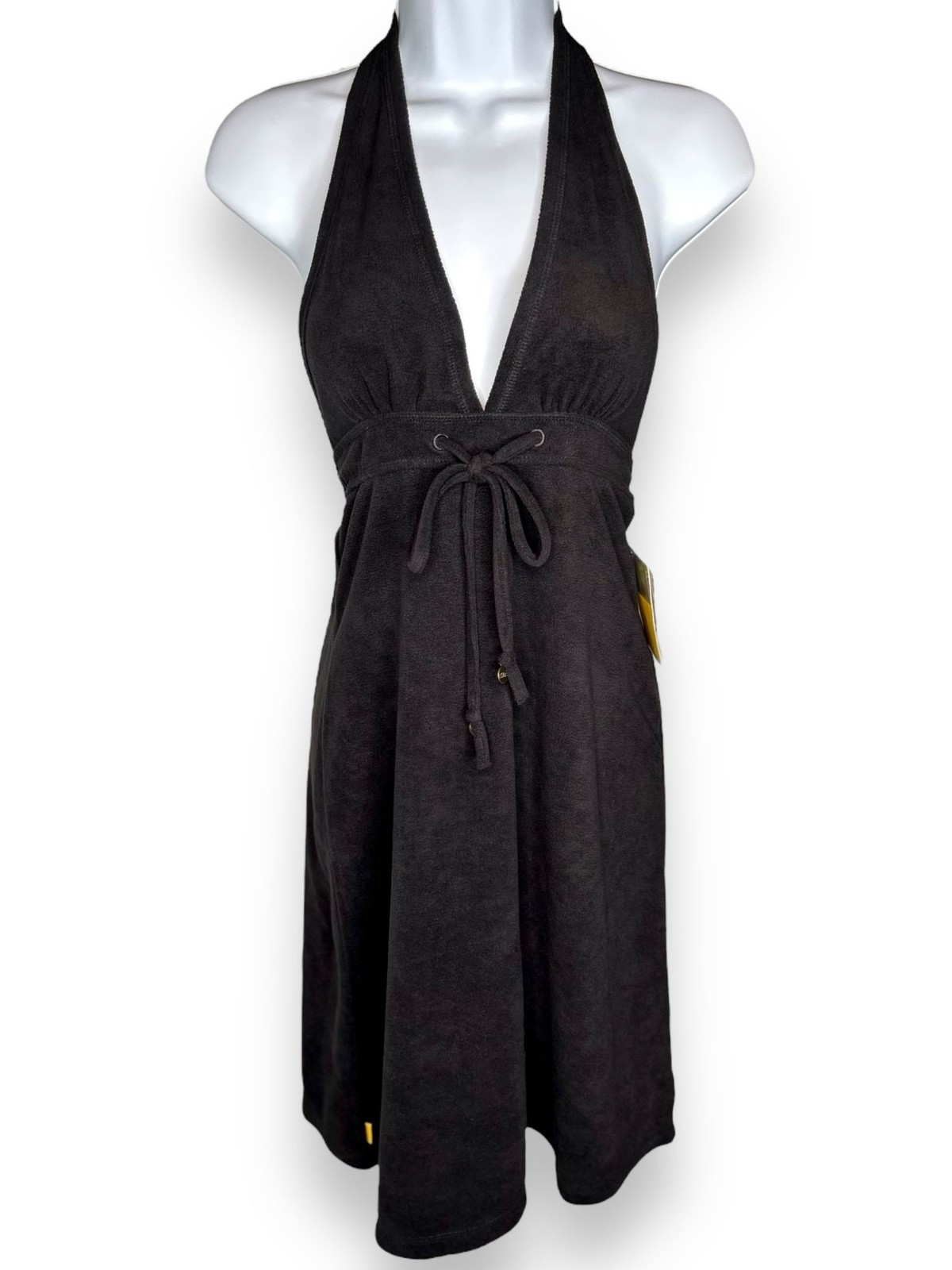 Lole Black Beach outdoor Halter Neck Dress sz S Cover up Vacation Pool