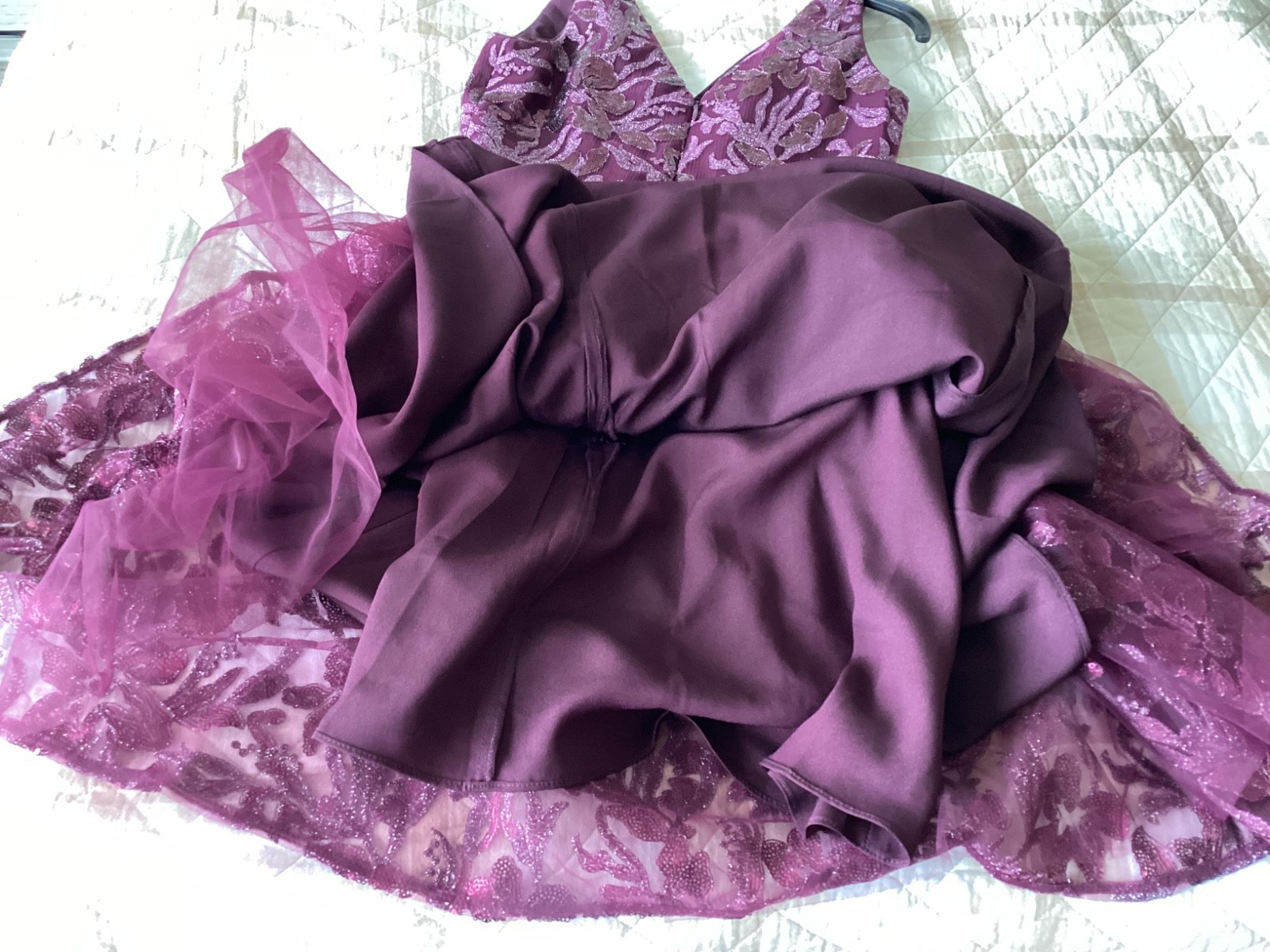 Dress the Population Elisa Sequin Fit & Flare Cocktail Dress, size S