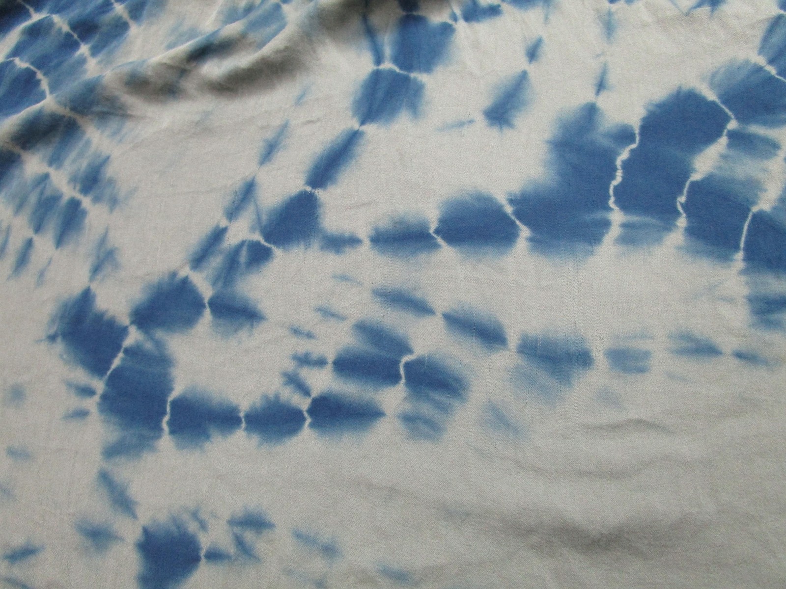 Dolan Left Coast Collection Dress Womens Large Green Blue Tie Dye Long Sleeve