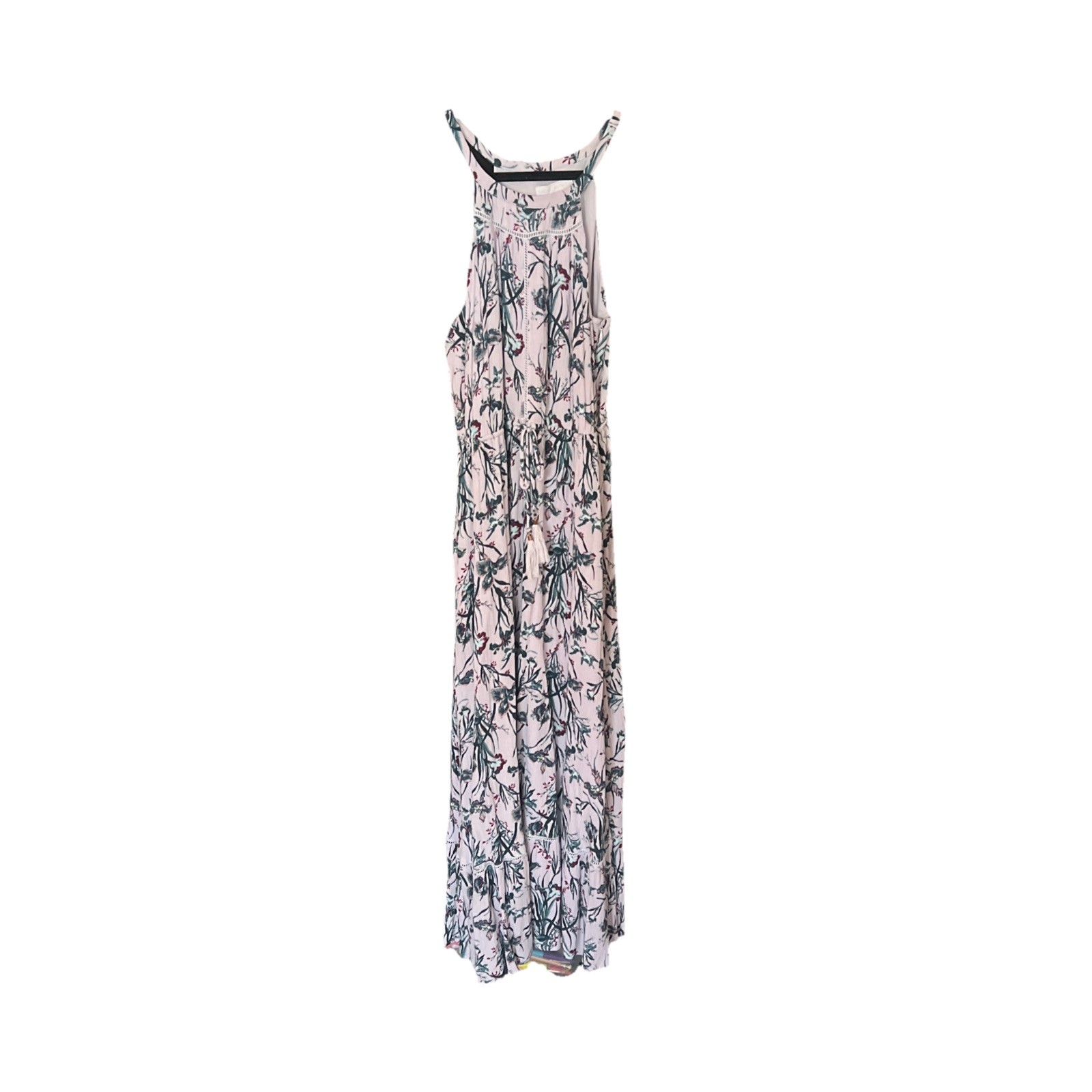 Rachel Ashwell Shabby Chic Women Floral Maxi Dress Pockets Lavender Sz M