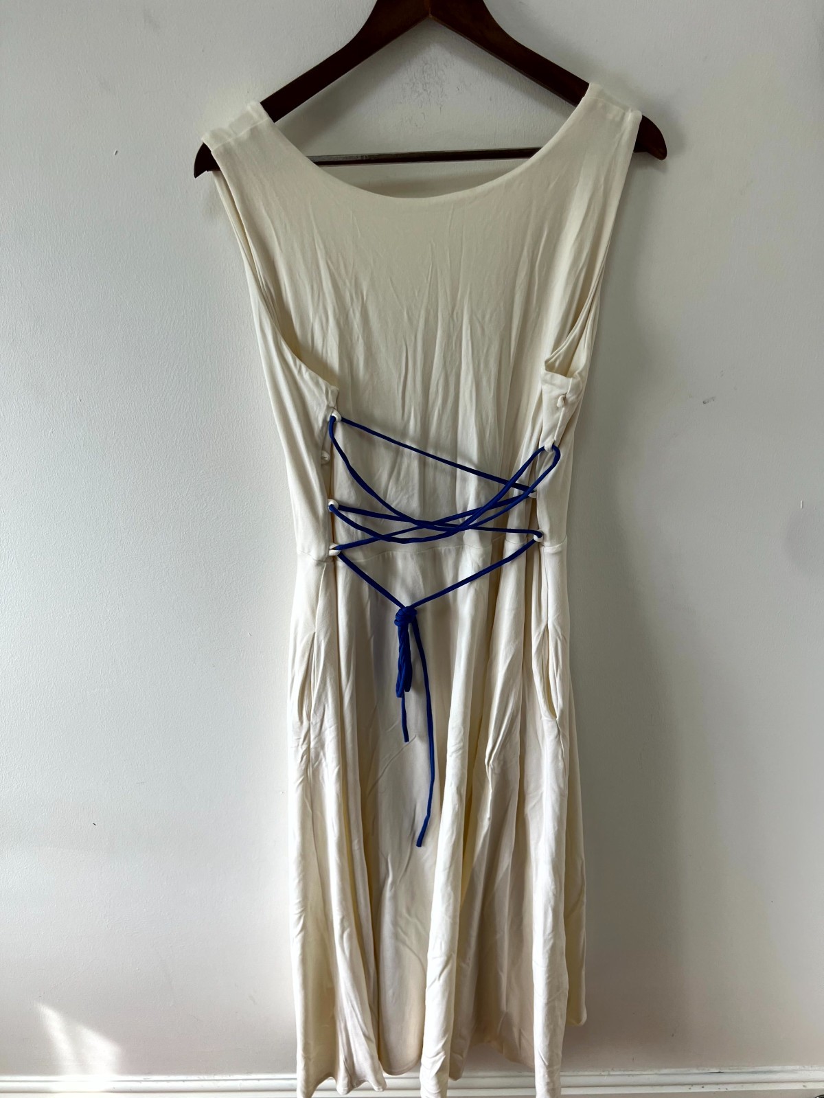 AYM Studio You Look Beautiful Dress Womens 3XL White Sleeveless Lace Back