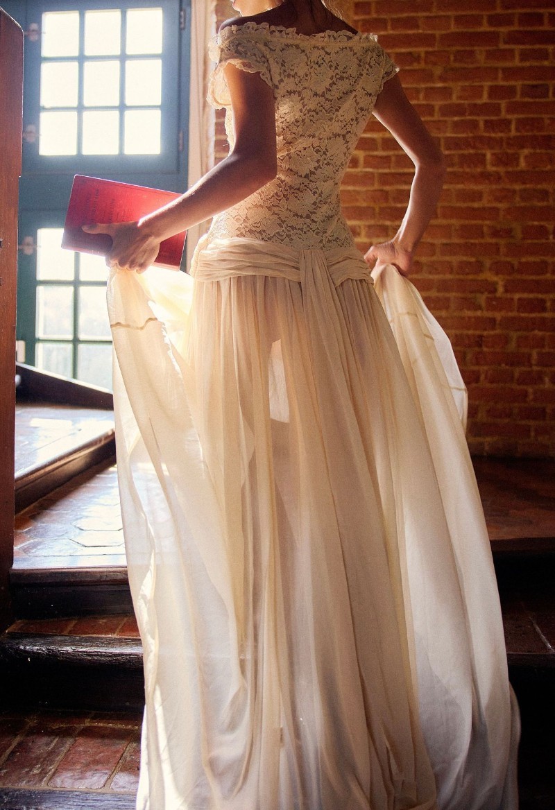 2026 Spring/Summer Evening Gown V-neck Chiffon Maxi Dress Off-the-Shoulder Lace
