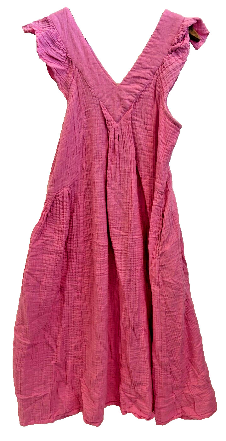 Mille Resort & Travel Pink Maxi Dress w/ pockets size M
