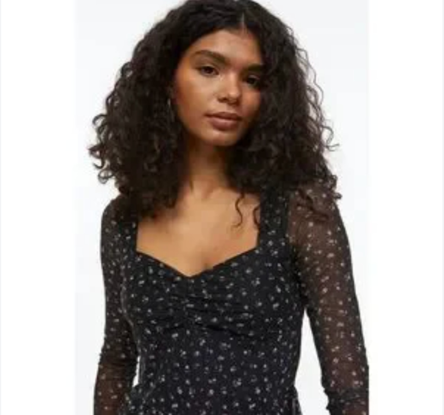 Adorable floaty floral mesh dress! XS