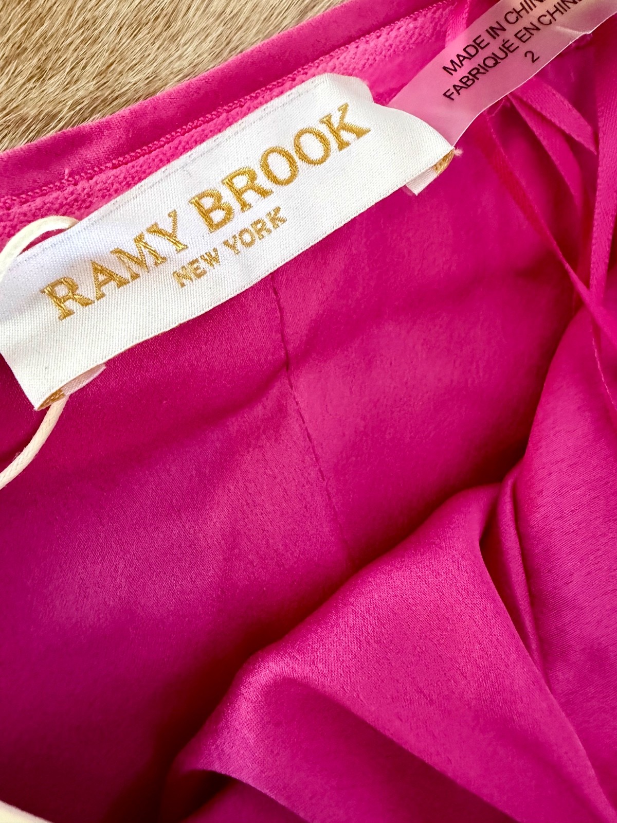Ramy Brook Elise sequin feather mini dress-Magenta-Size 2-BRAND NEW WITH TAG