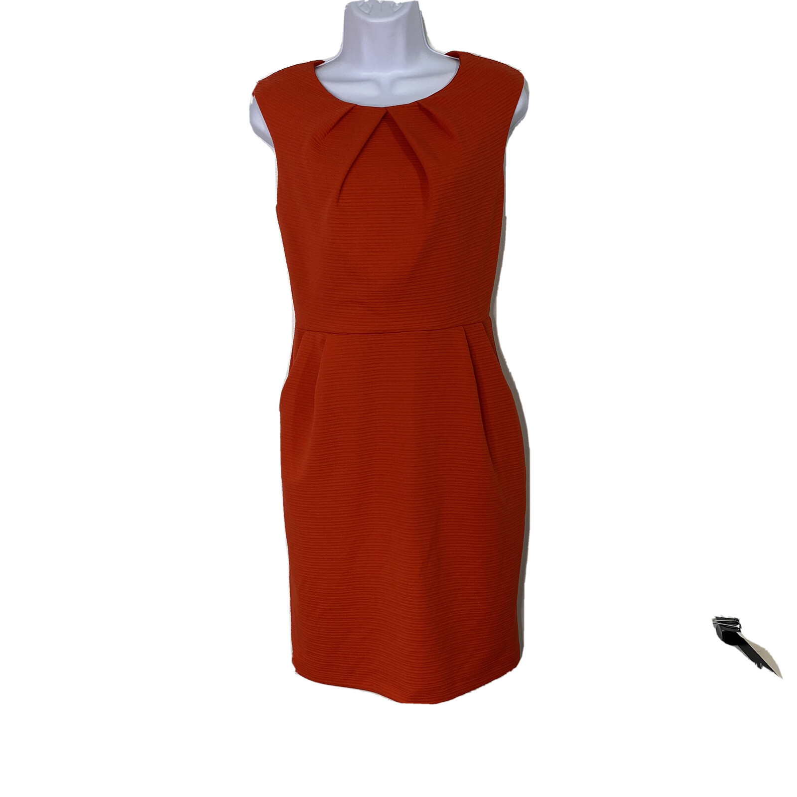 Mystic Dress Red Orange Women’s Size Small Stitch Fix Sleeveless Sheath Pockets