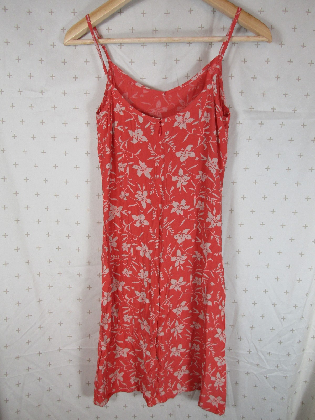 GAP Y2K Floral Pattern Salmon Pink Mini Shift Dress Retro – Women’s size 2