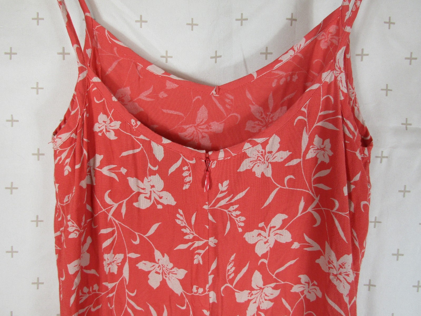 GAP Y2K Floral Pattern Salmon Pink Mini Shift Dress Retro – Women’s size 2