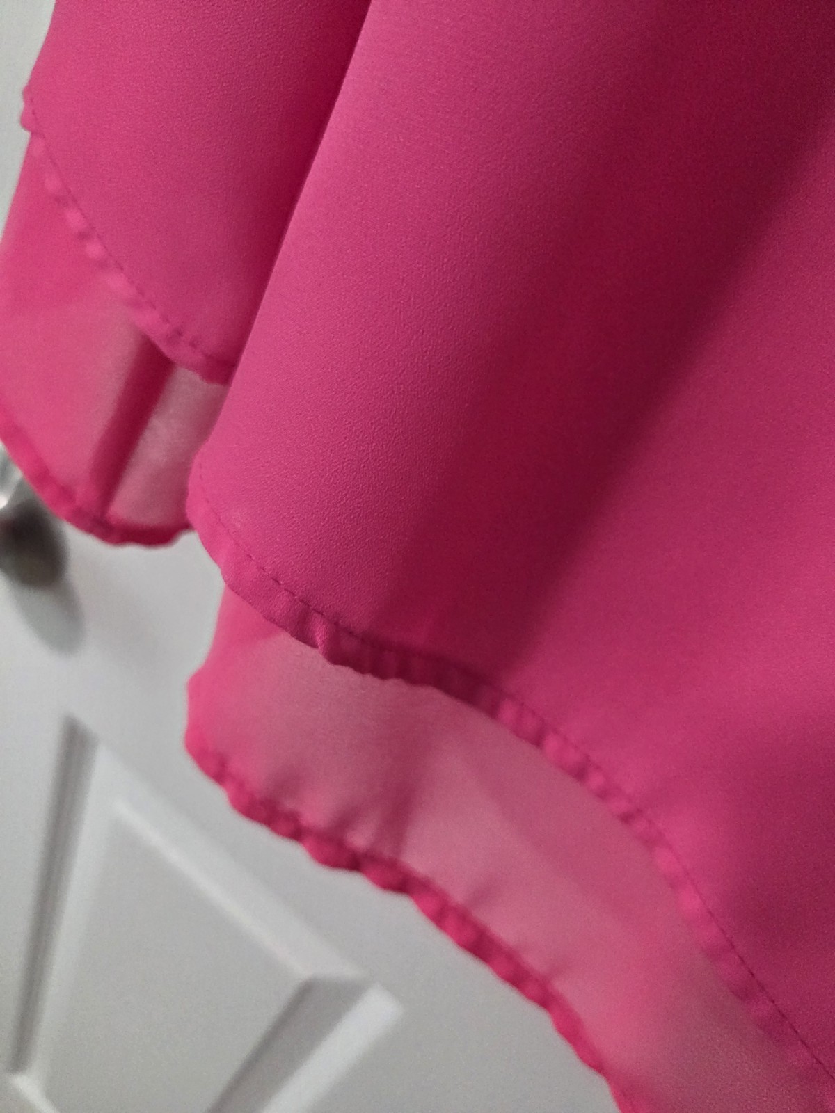 Everly Vibrant Pink Flowy Shift Lined Shift Dress. Datenite, Sassy Trendy Fun. M