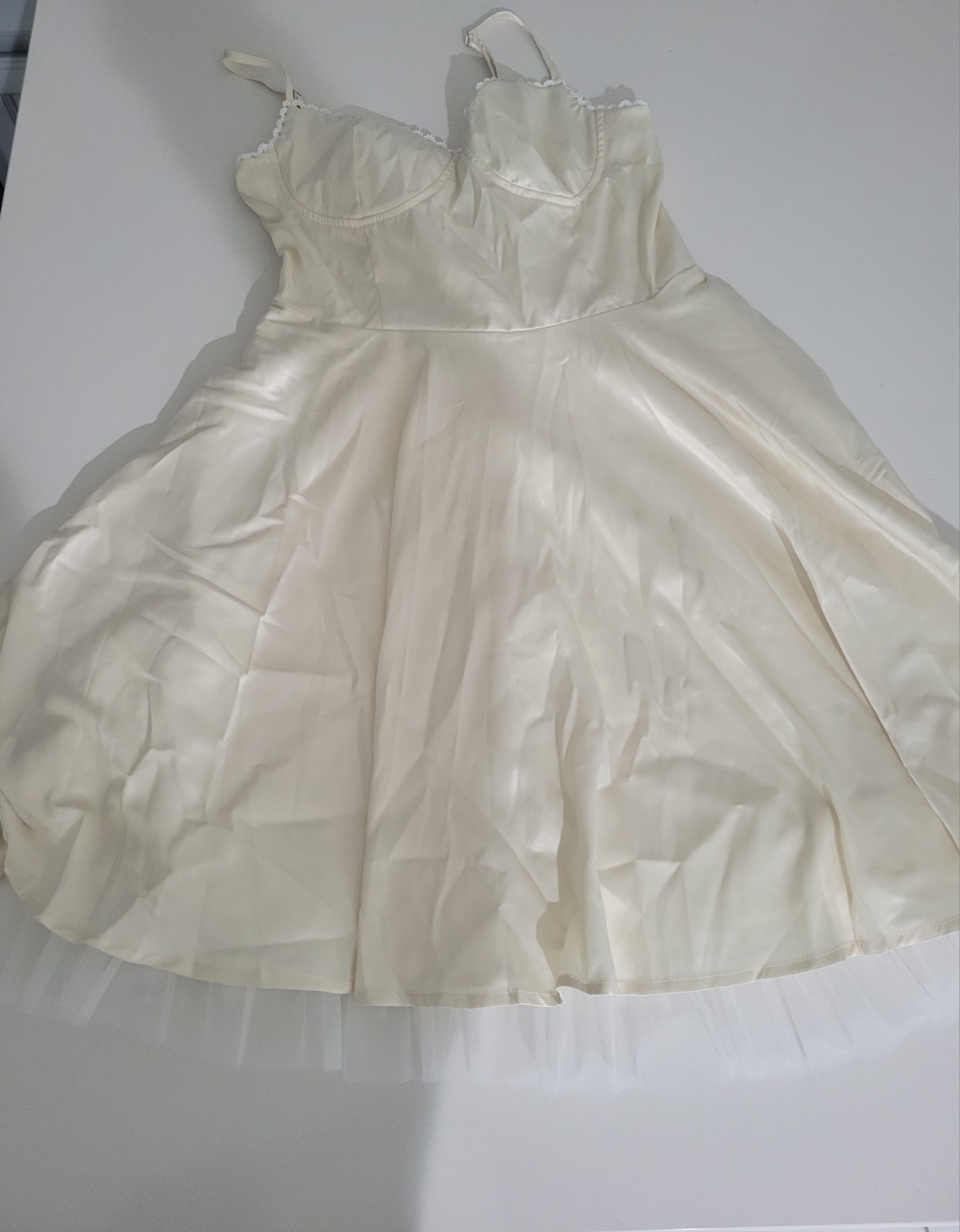 Cream Corset Elegant Dress
