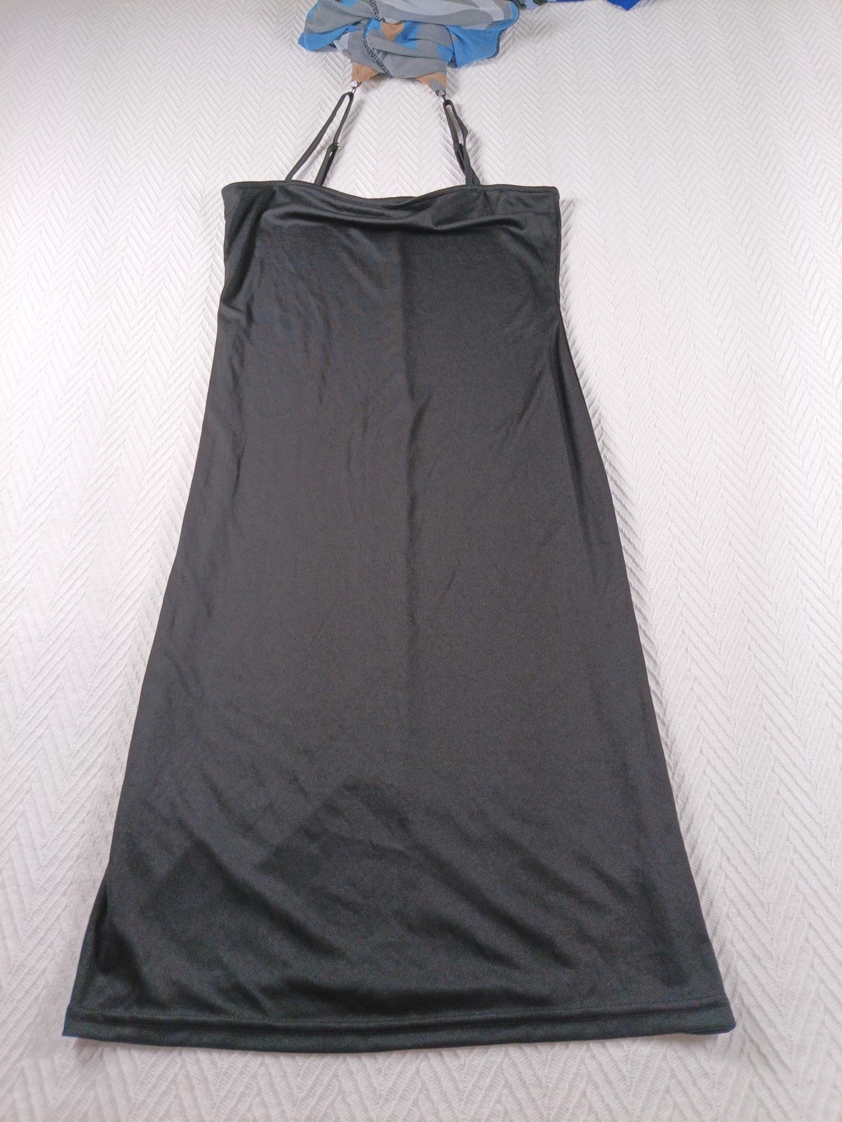 Black History Month Women’s XS Abstract Ruched Mesh Long Sleeve Scoop Neck Maxi