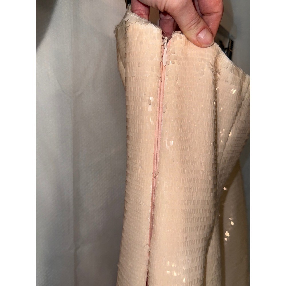 A.L.C. Strapless Sequin Mini Dress Champagne Cocktail Party