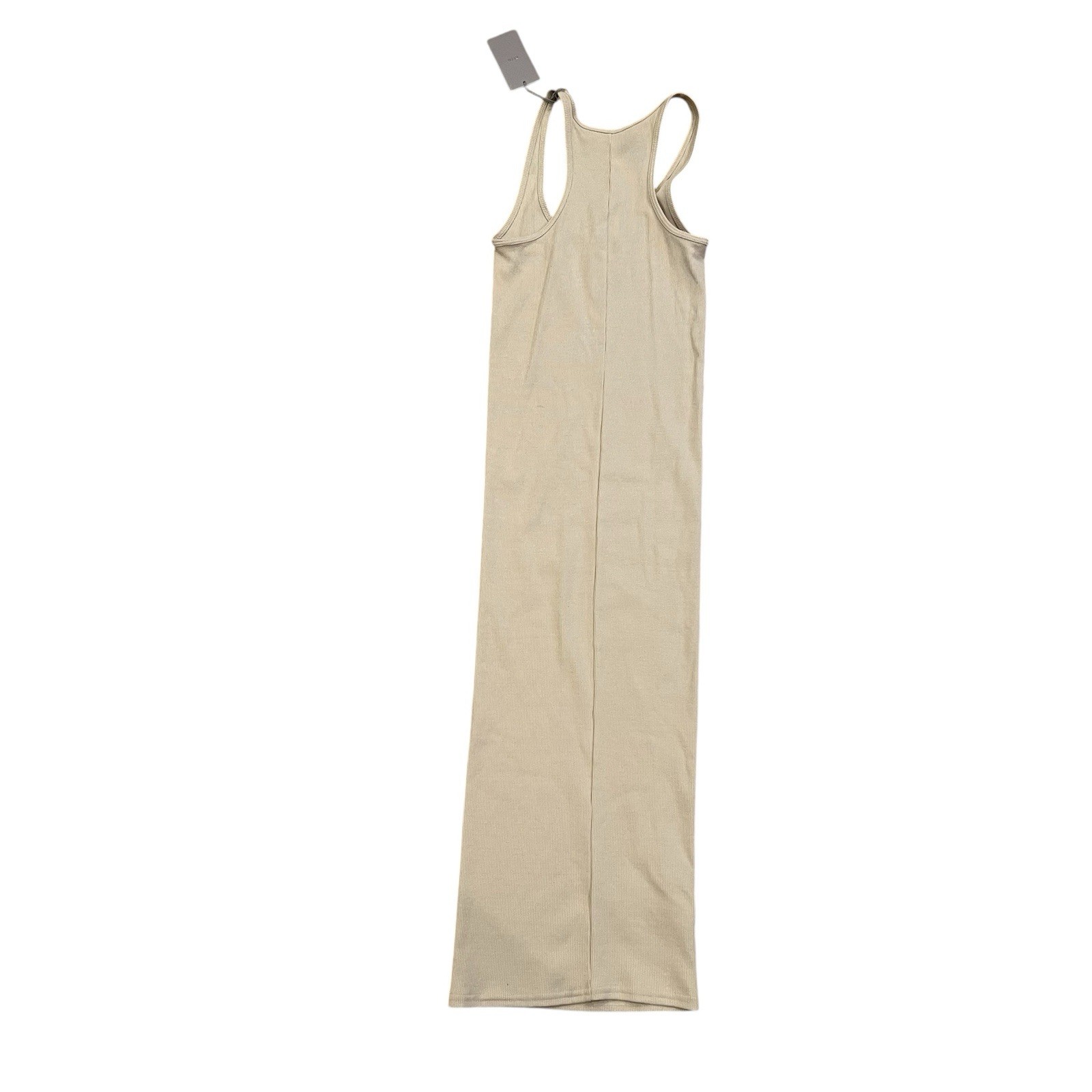 Kith Ribbed Midi Dress Canvas XS NWT Neutral Tank Bodycon Minimal