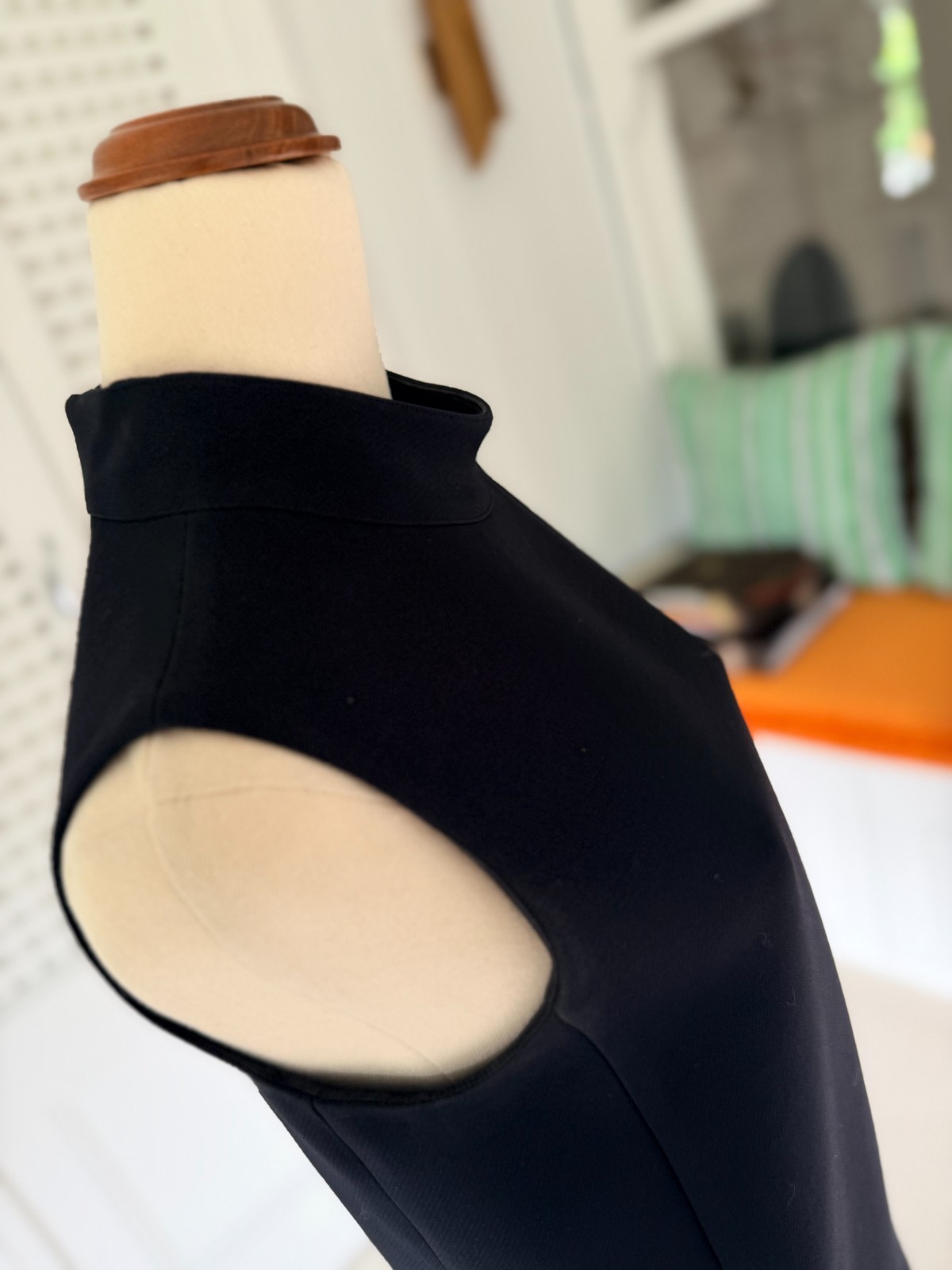 Christian Dior Black High neck Sleeveless Dress – CD Buttons