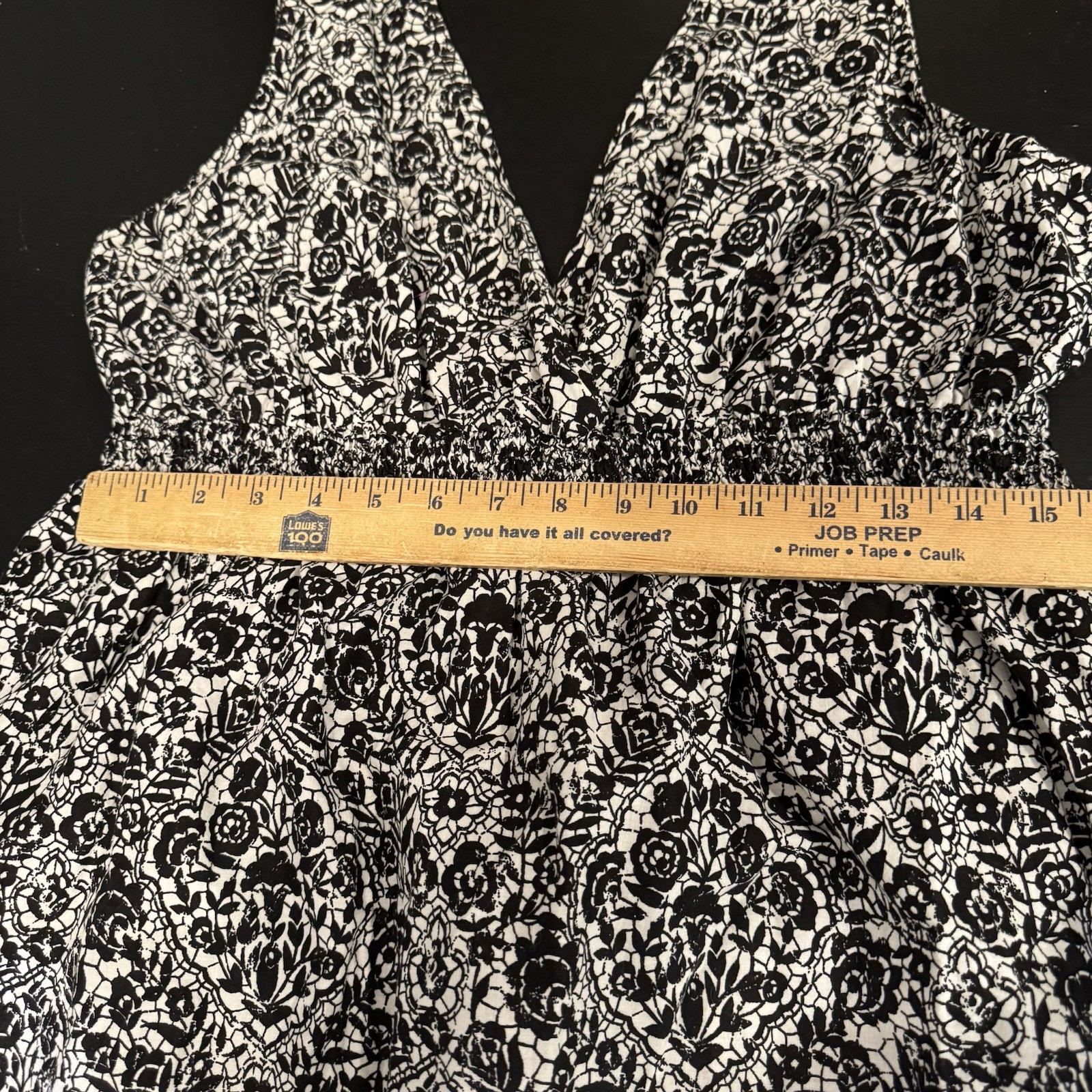 Sonoma Life & Style black white & purple sleeveless v-neck midi sundress size XL