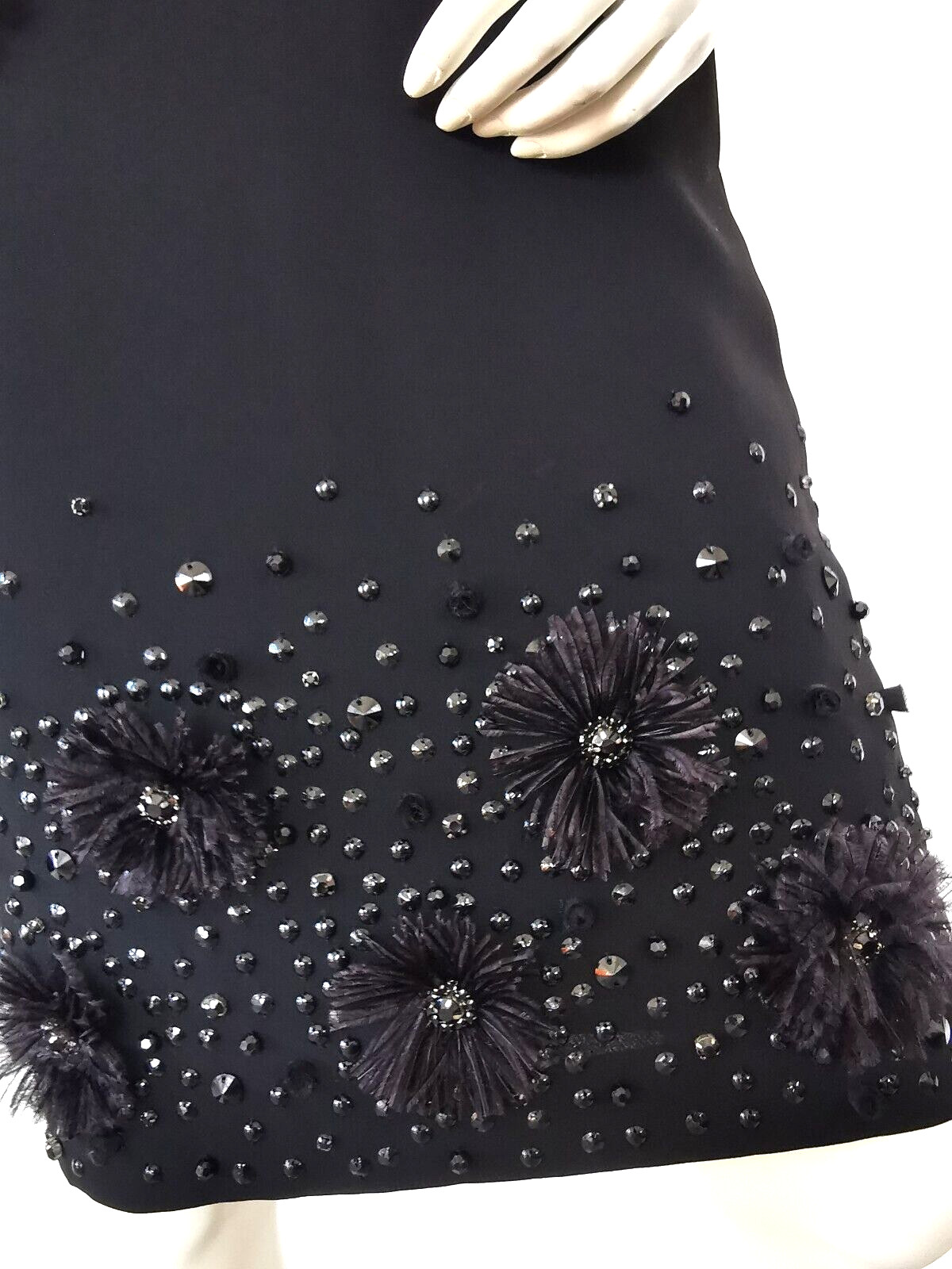 RRP €559 ✨ MAX MARA Embellished Triacetate dress US2_ It36_ De32_ Uk4_ Fr34
