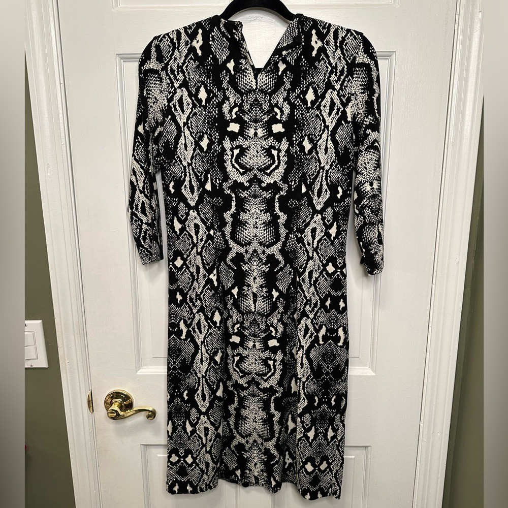 J. McLaughlin Catalyst Snake Print Dress