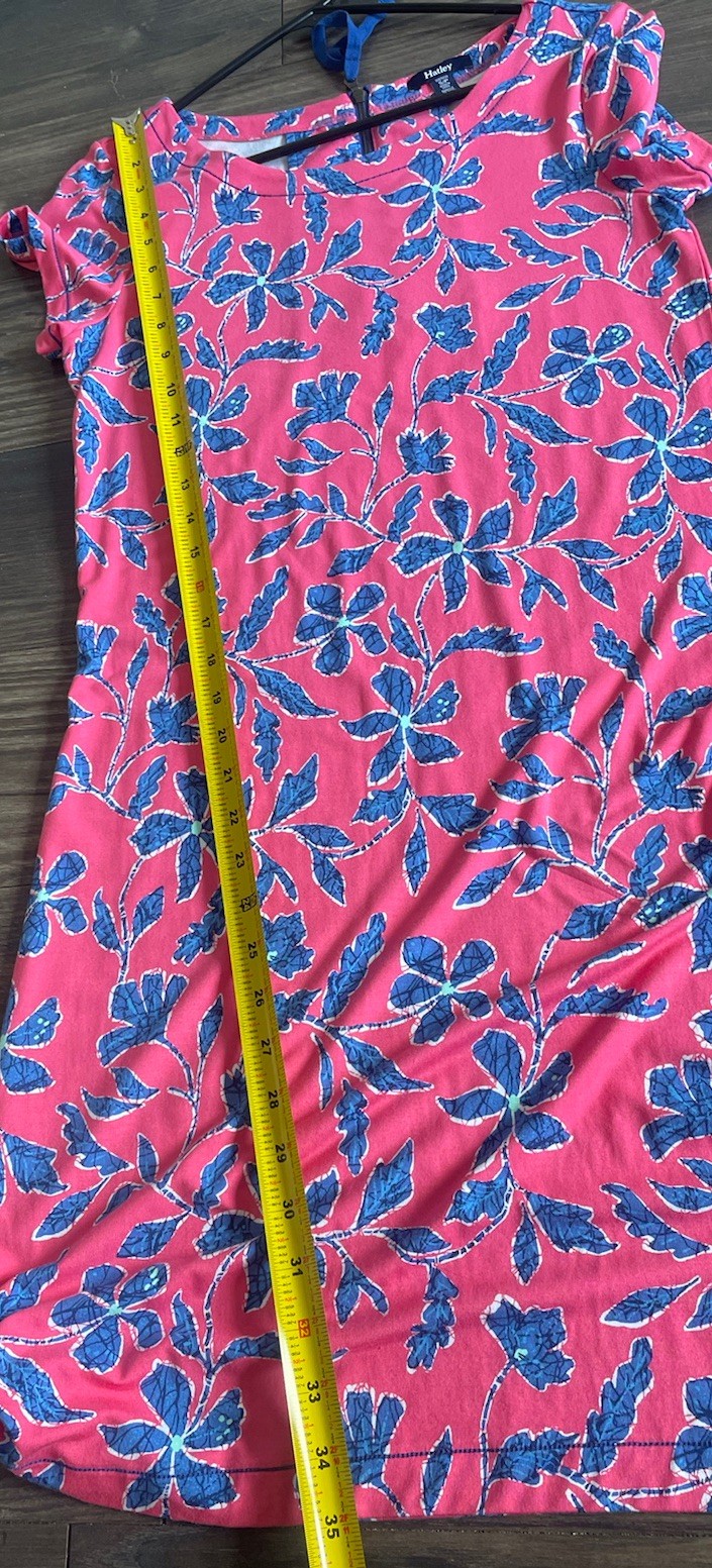 Hatley Dress Size Small Floral Knee Length Pink Blue Women Excellent