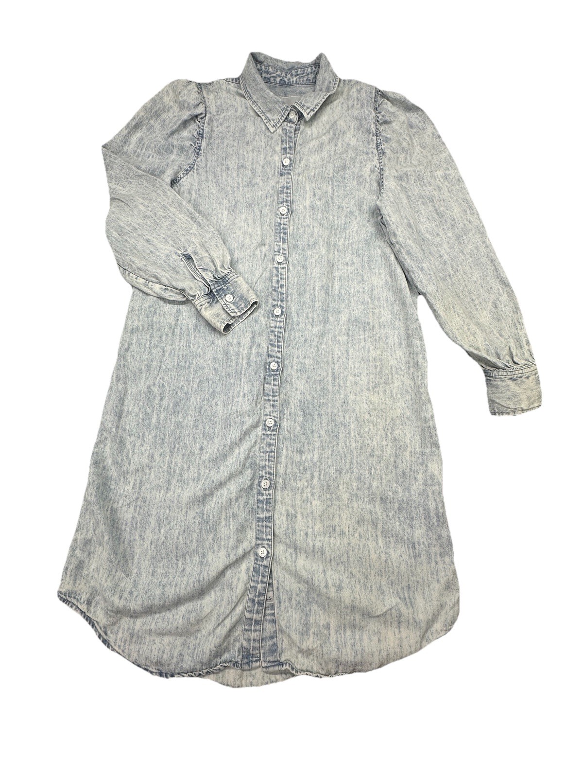Rails Adele Midi Shirt Dress in Light Acid Wash Size Small