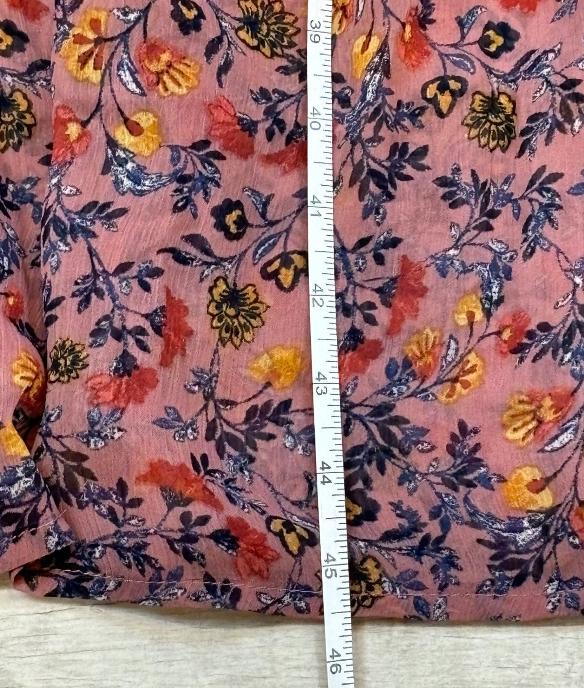 Fig & Flower Floral Tiered Patchwork Boho Smocked Maxi Dress S Cottage Peasant