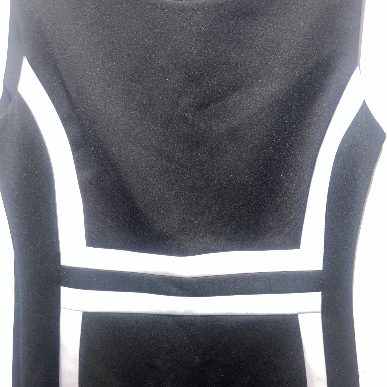 Calvin Klein 10 Dress Colorblock Scuba Knit Black White Career Work Office Chic