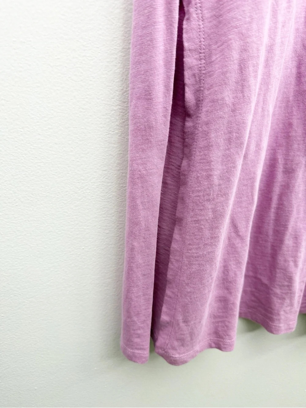 Eileen Fisher Organic Cotton Slubby Jersey Dress Lilac Size Small