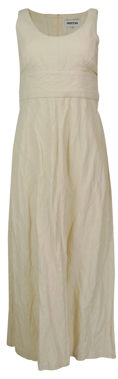 Partow Sleeveless Cotton Midi Dress in Ecru