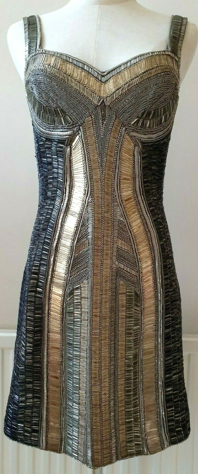 ***BNWT***ALL SAINTS EMBELLISHED SIRI DRESS, UK10, US6, EU38, RRP£498