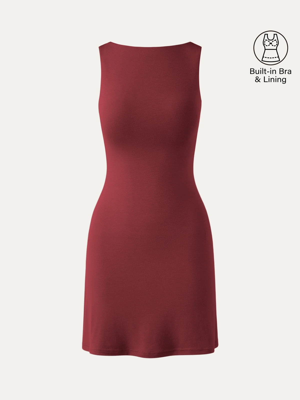 OGL Cooling Open Back Bandless Bra Mini Dress