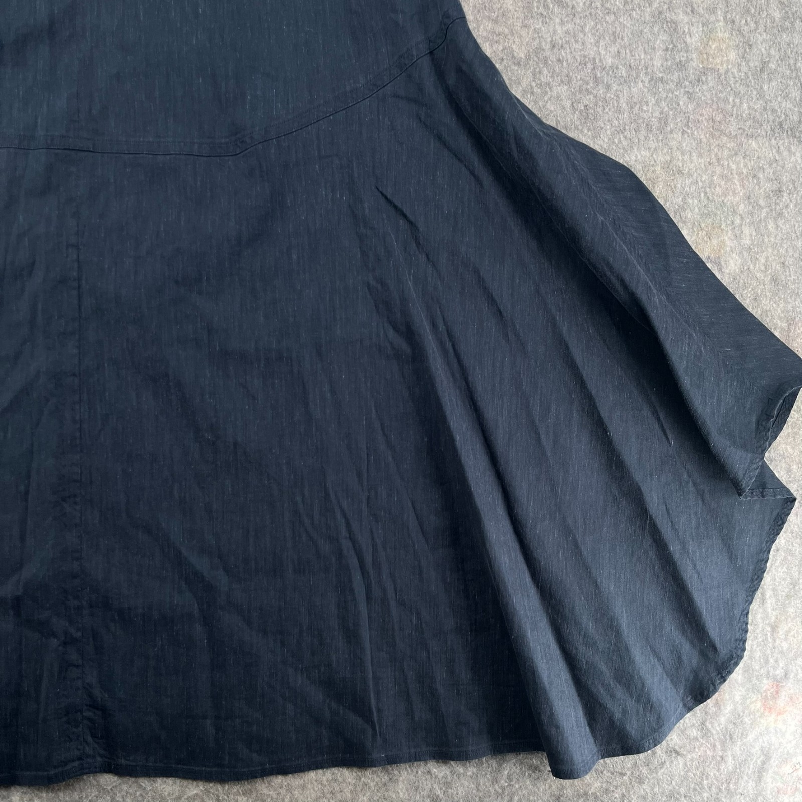 A.L.C. Navy Blue Harlow Linen Sleeveless Midi Dress Size 8