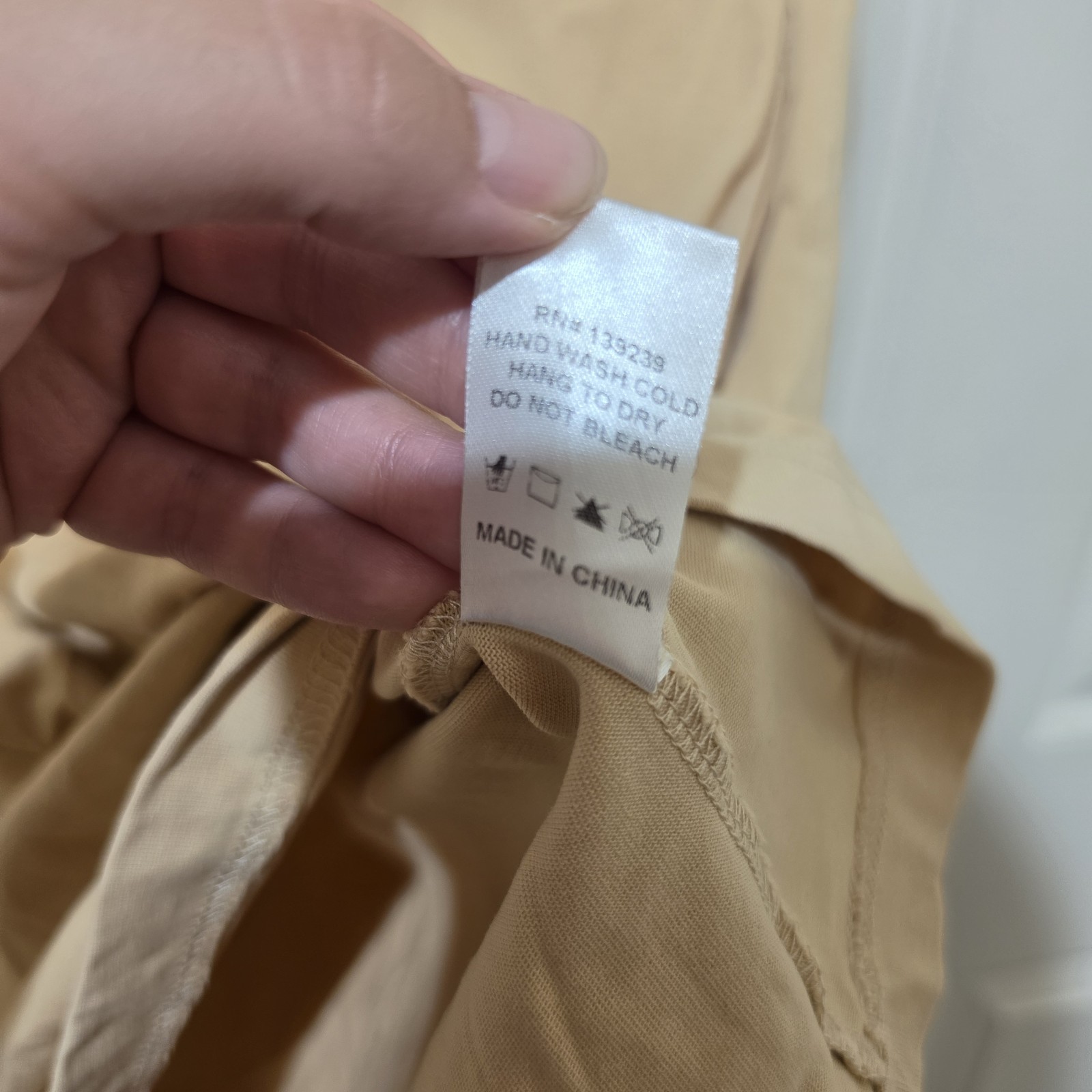 Tuckernuck Hutton Polo Dress Biege Tan Preppy Smart Classic Minimalist Sz M NWOT