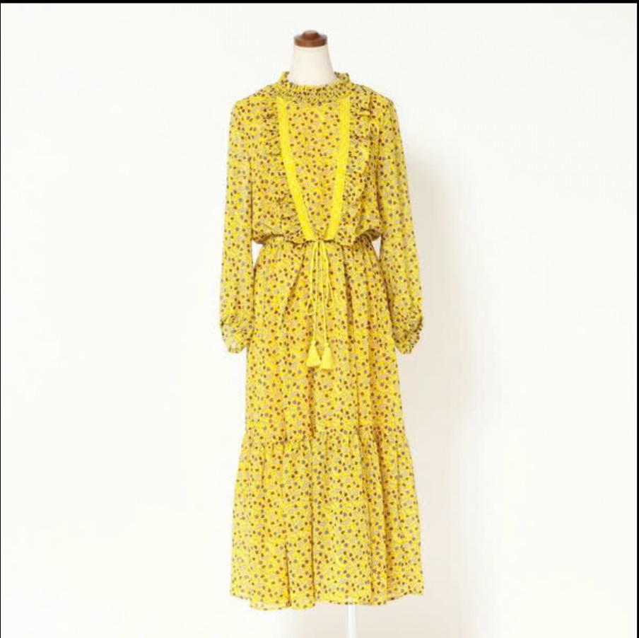 Women’s Floral Maxi Dress Puff Sleeve Elastic Waist Cottagecore Long Dress