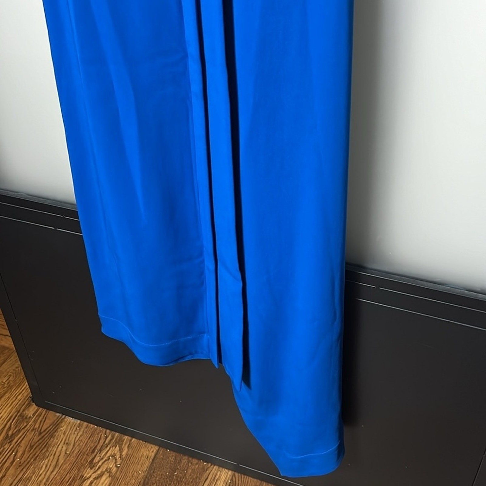 Cedric Charlier Crew Neck Dress with Pleats Size US 8