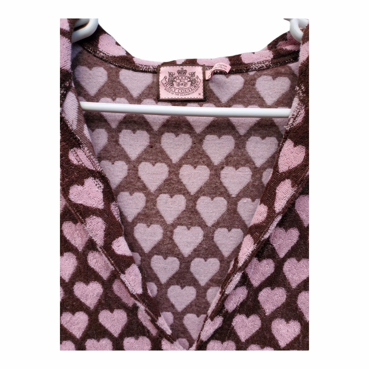 Medium Juicy Couture Heart Hoodie Terry Dress Beach Pool Cover Victoria’s Secret