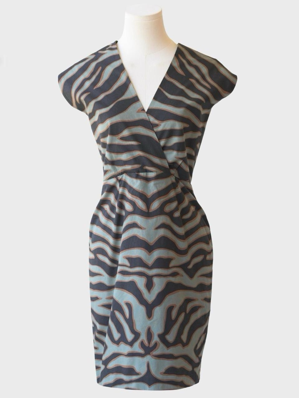 NWT Joseph Zebra print wrap dress with tie back detail