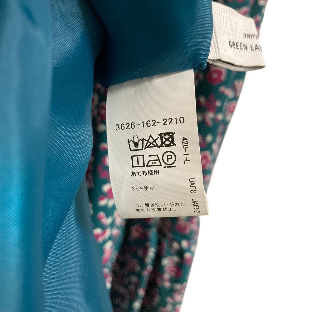green label relaxing United Arrows Flower Tiered Dress, Green Women USED
