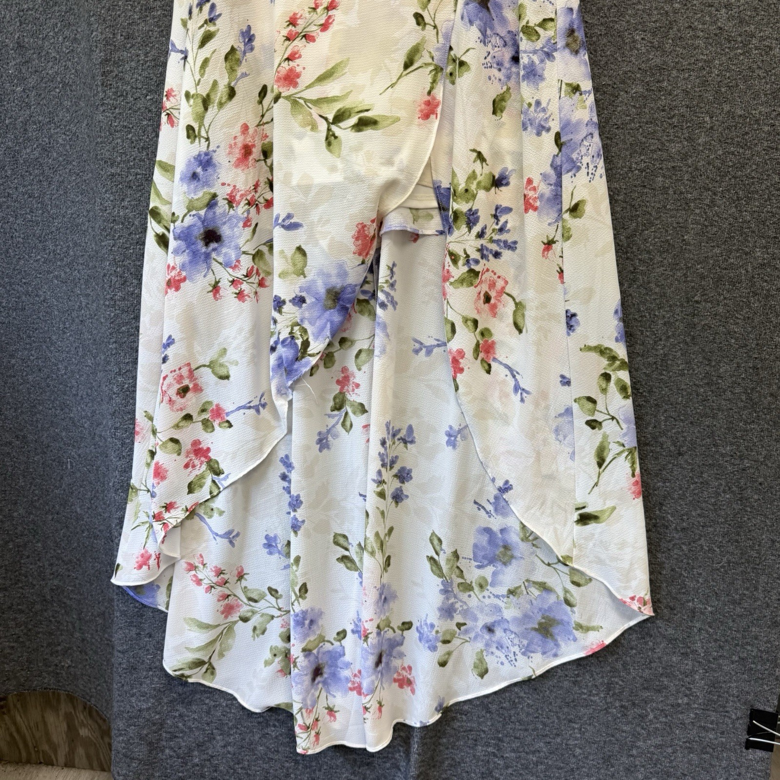 Fairycore Floral Romper Dress 17 Garden Party Ruffle High Low Wedding Romantic