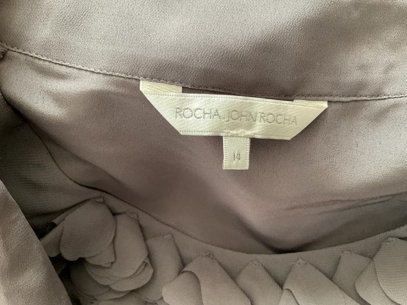 Women John Rocha Dress Grey Polyester 36