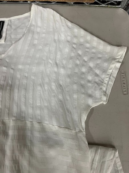 Gershon BRAM Rachine Midi Asymettrical Relaxd Shift Semi-Sheer Dress size XL NWT
