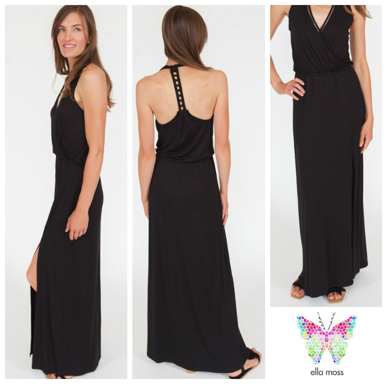 ELLA MOSS * ZAMIRA * CROSSOVER MAXI DRESS Sz XS Nordstrom NWT $ 198