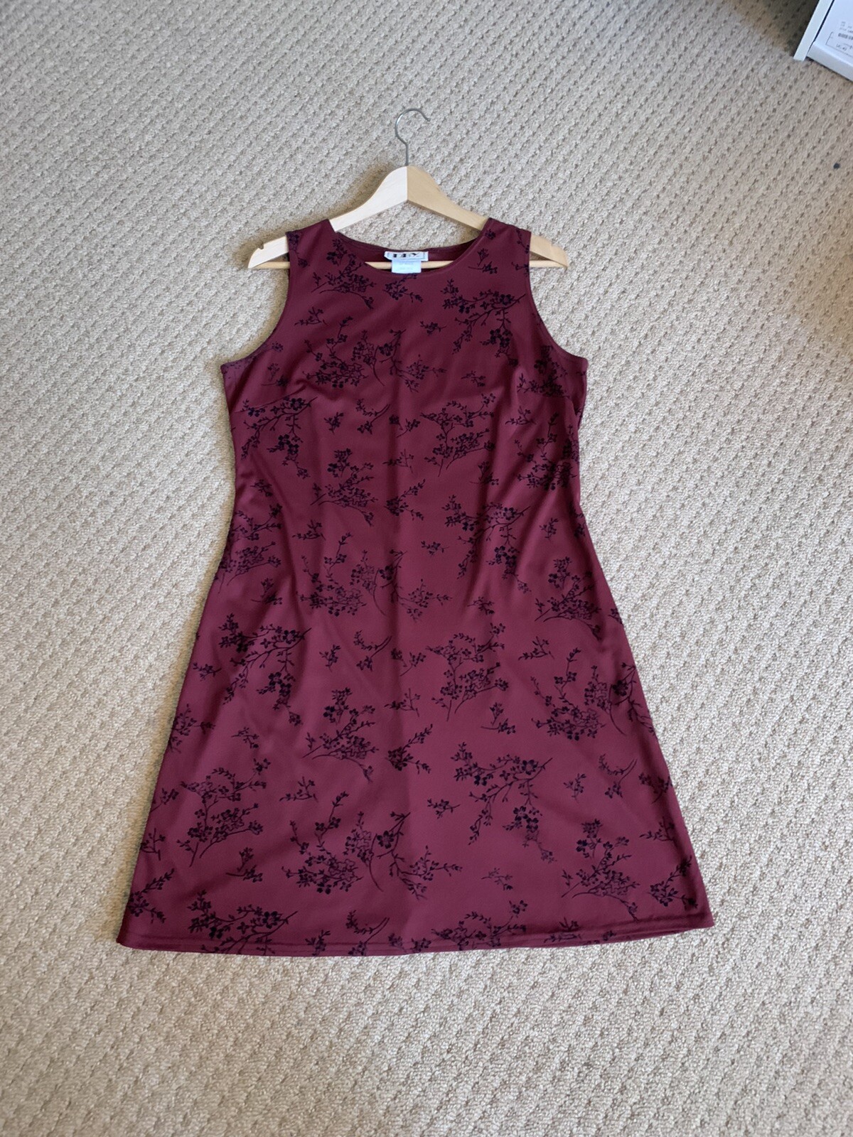 Velvet Motif Mini Dress S-M